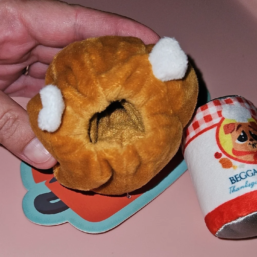 Bark Table Scrap Turkey Plush Set - Brown and Multicolor